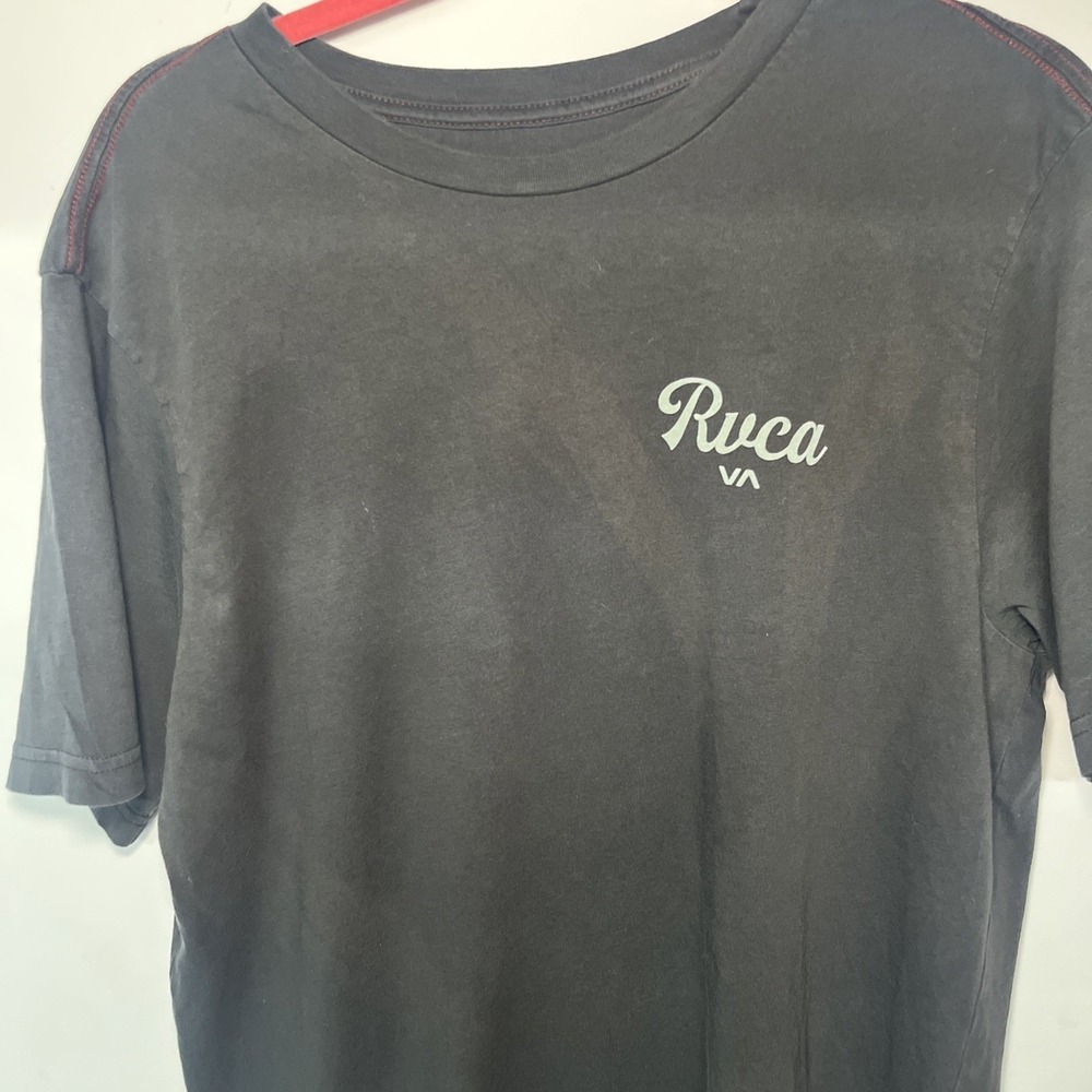 RVCA ANP Graphic T Shirt Mens Large Charcoal Gray Surf Skate Cotton Tee - Picture 5 of 9